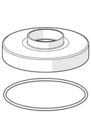 Oras Group, Cover plate, d 70 mm, 1003886V