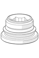 Oras, Connector with o-rings, 158692-25/2