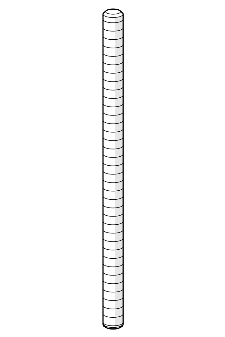 Monteringsbult, M8x1, L=130
