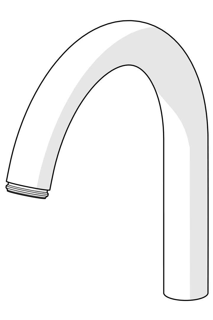 Hög utloppspip, L=148