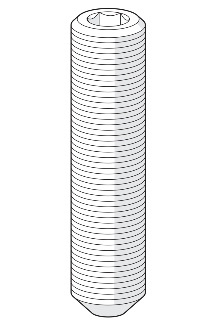 Spärrskruv (10 st.), M6x25