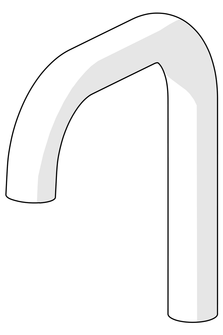 Utloppspip, L=131